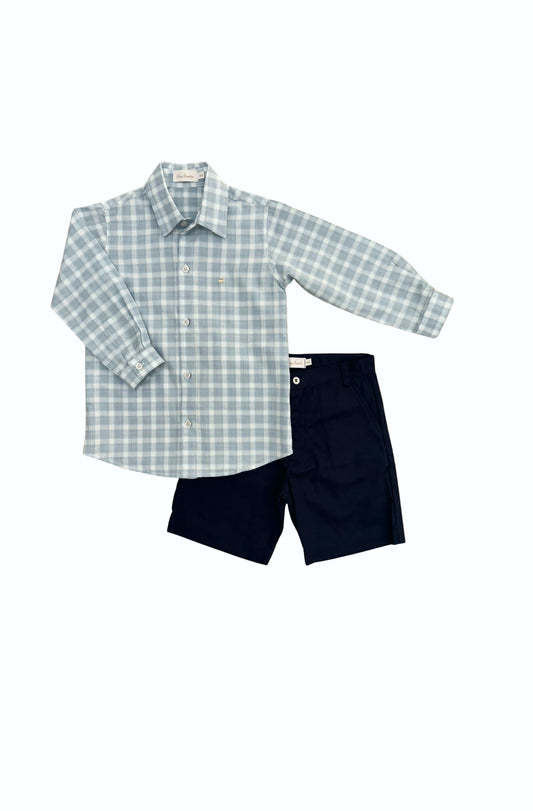 Conjunto camisa com bermuda Rose - 11909