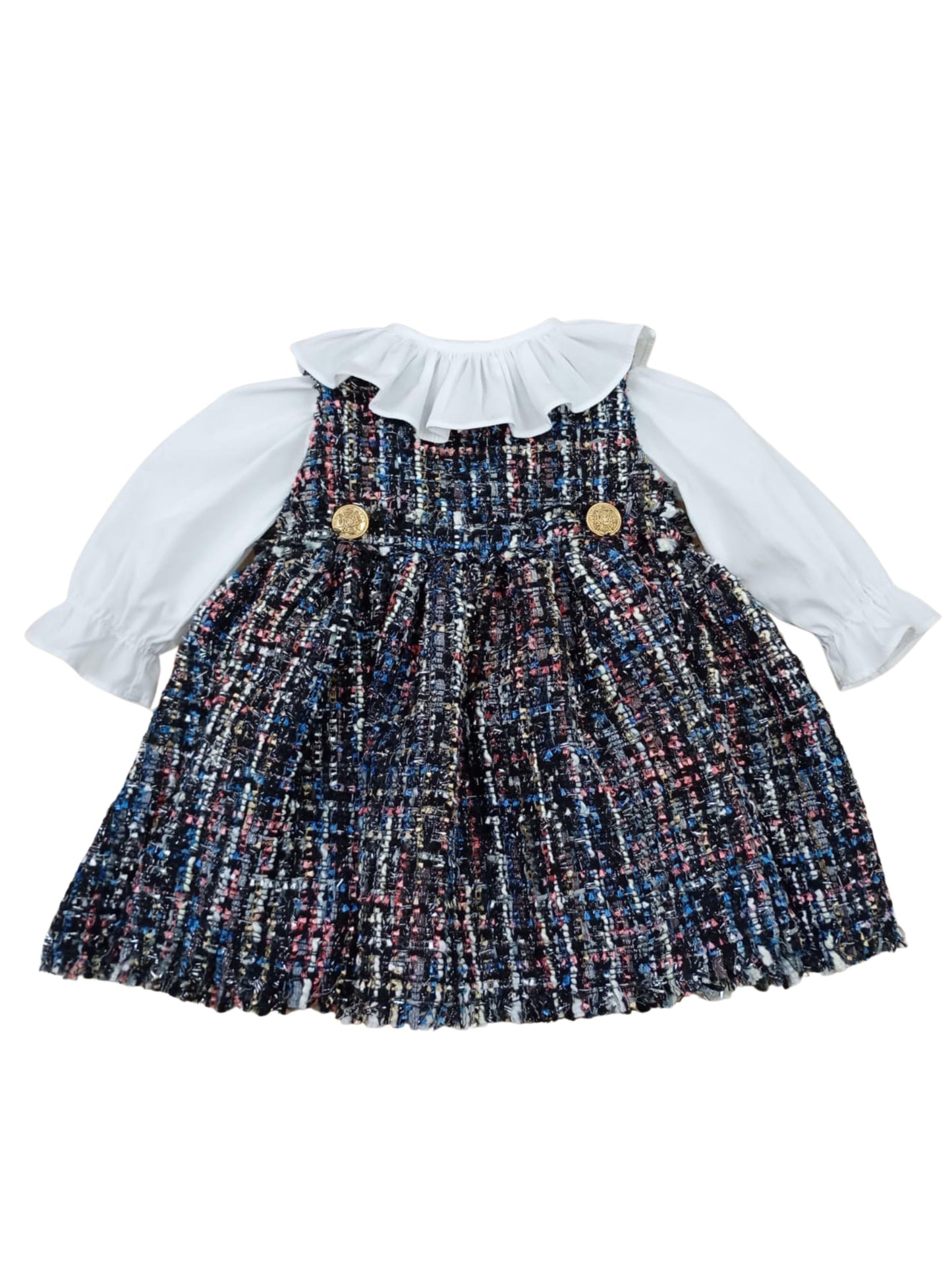 Conjunto camisa com salopete bebê Lana - 9088