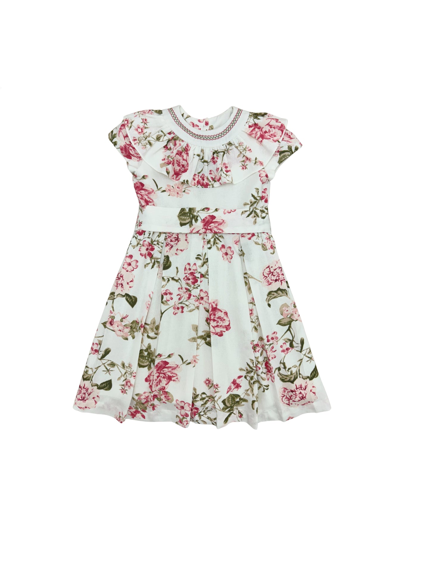 Vestido gola babado Capri - 12175