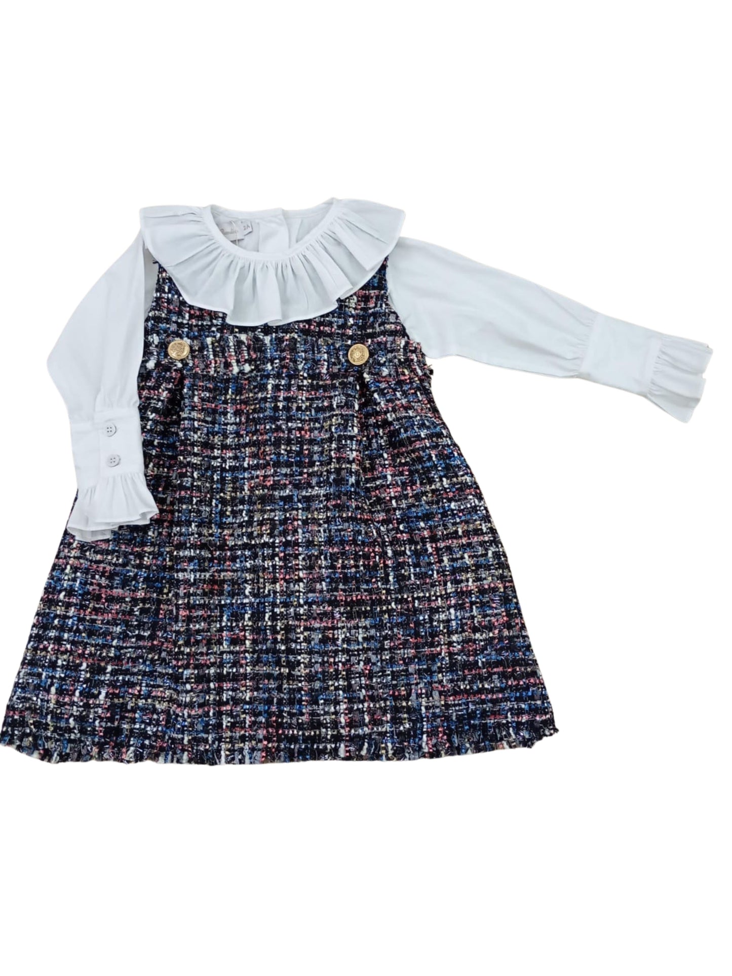 Conjunto camisa com salopete Lana - 9089
