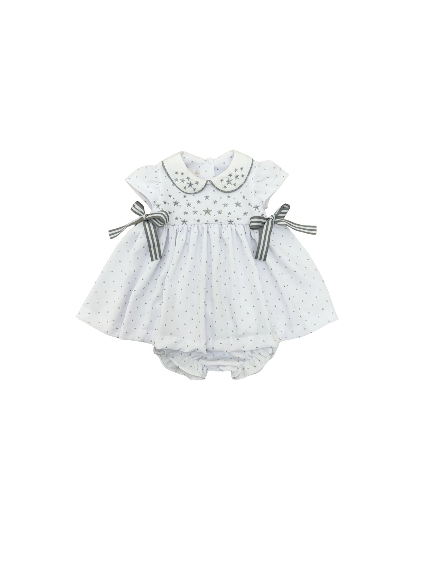 Vestido bebê poá gliter Stellato - 11509