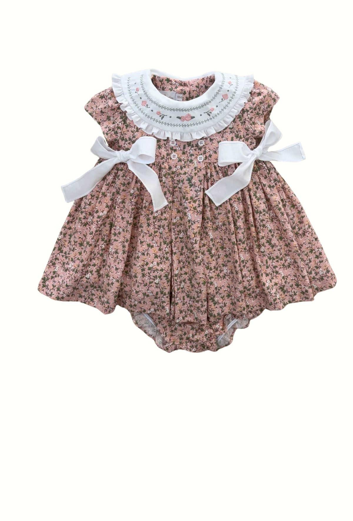 Vestido bebê estampado Saint Germain