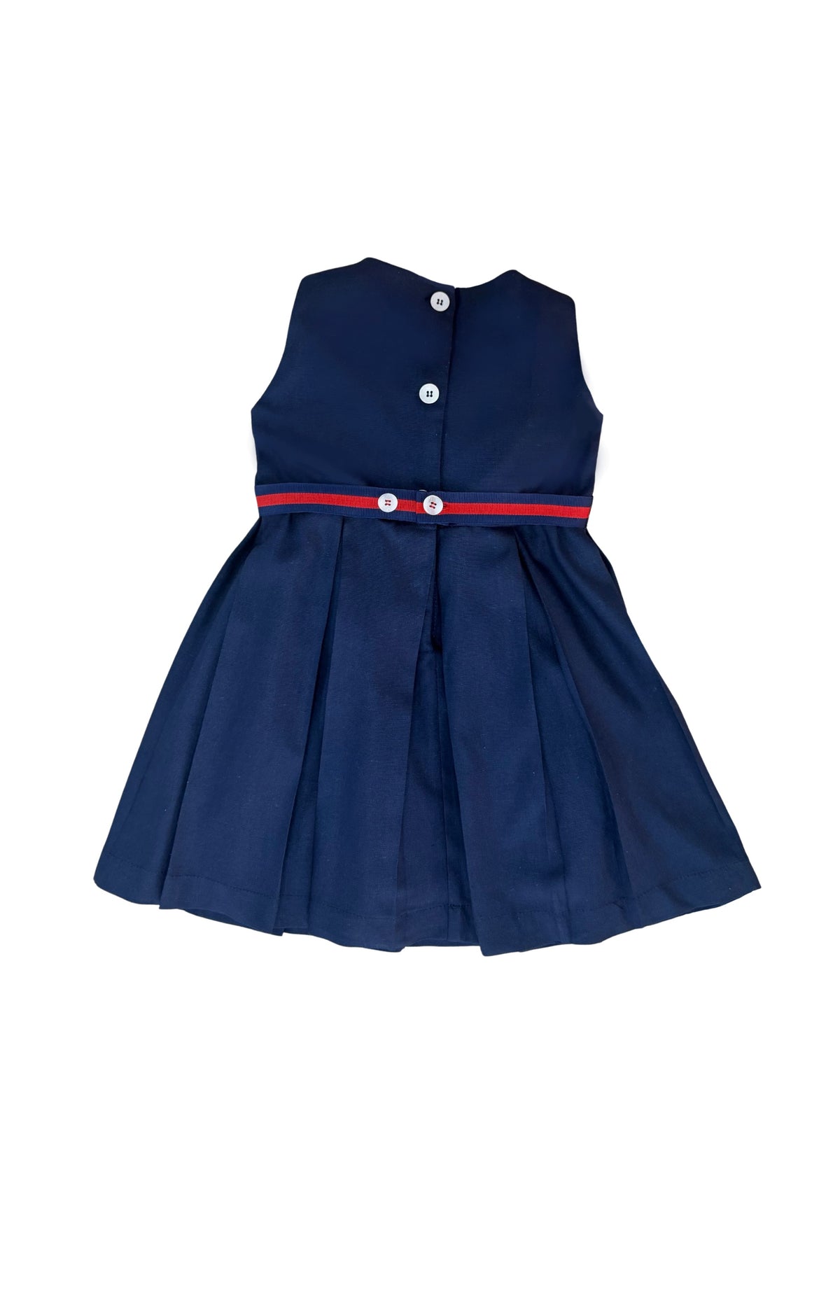 Vestido infantil linho marinho France