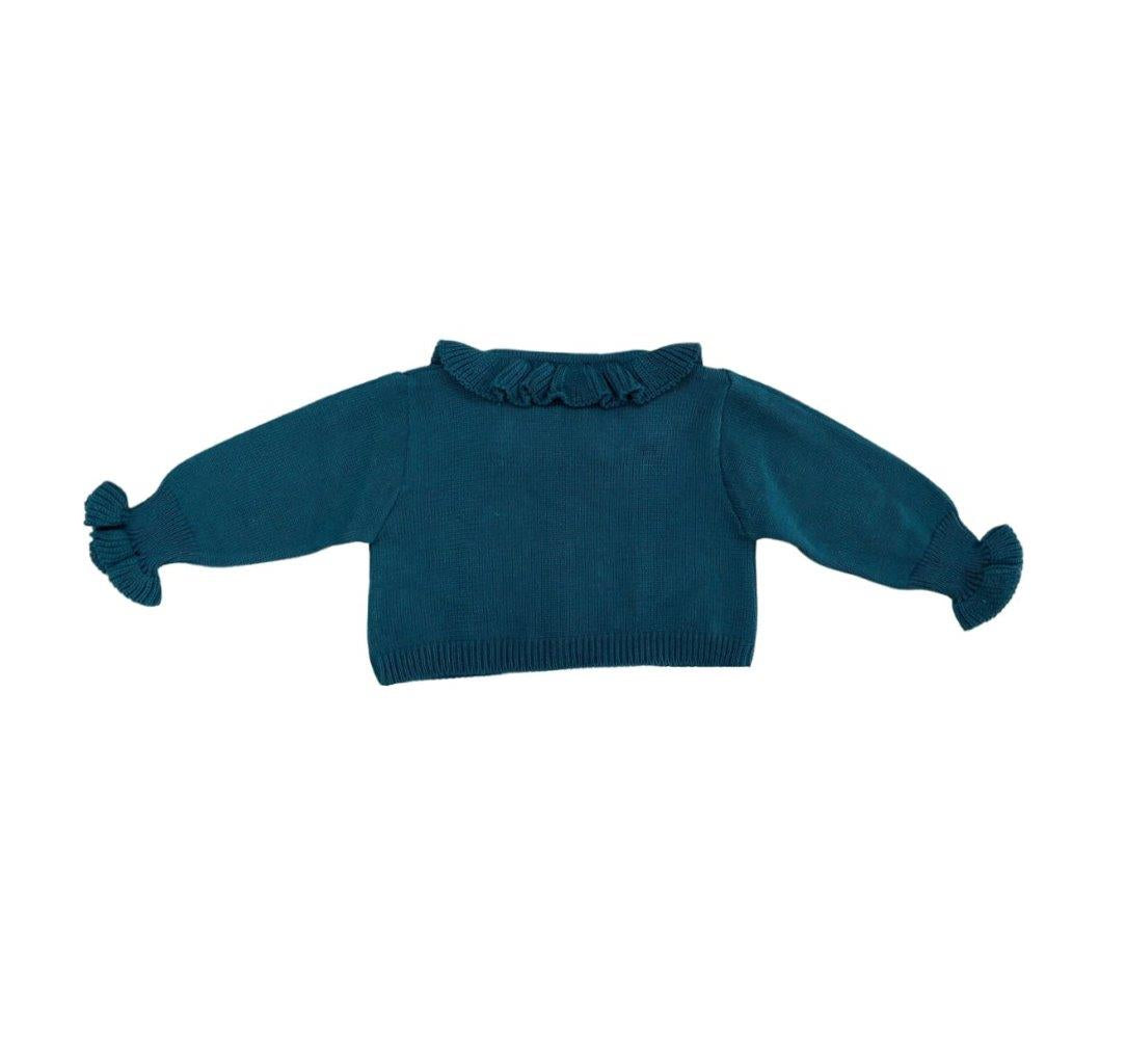 Cardigan feminino tricot verde - 10384