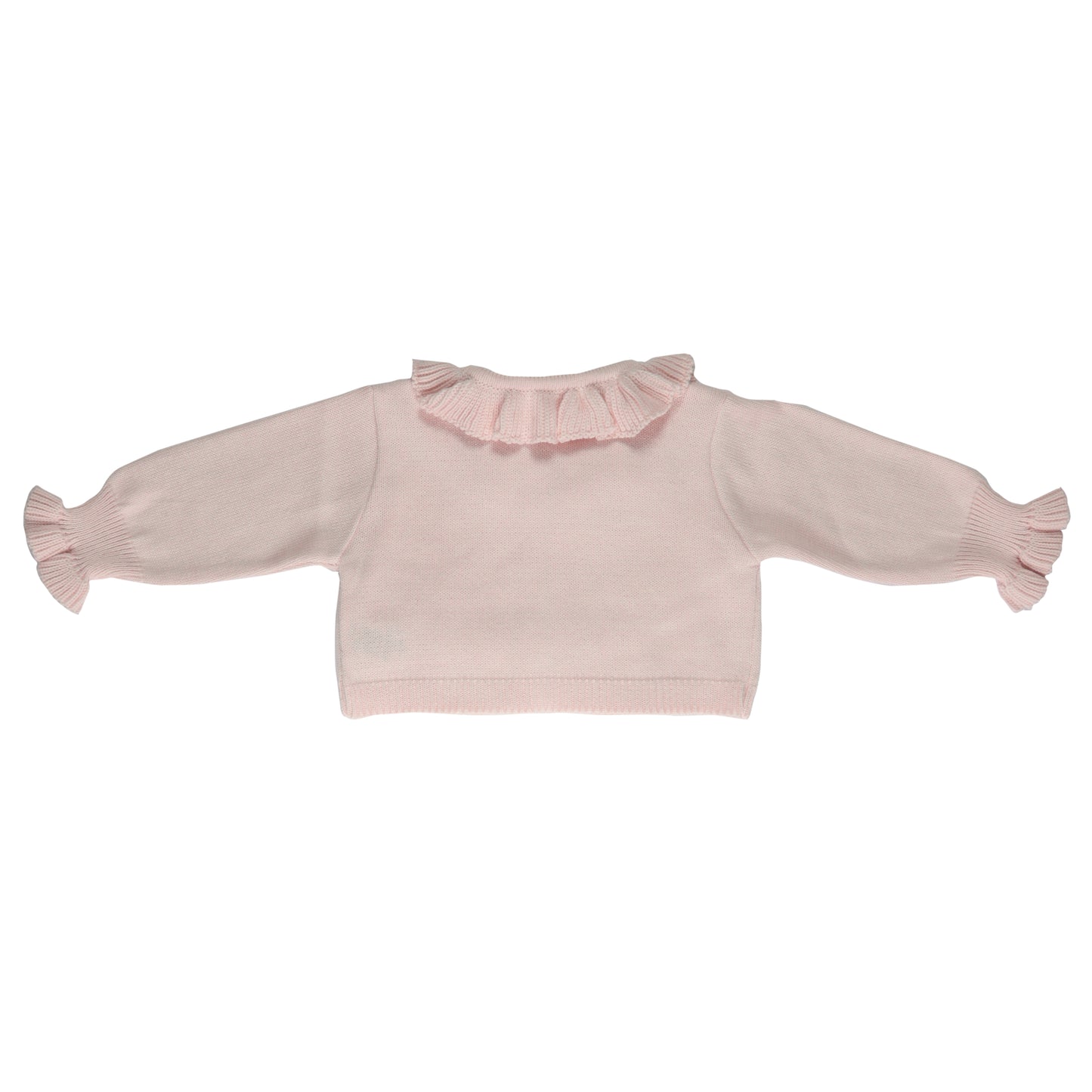 Cardigan feminino tricot rosa bb - 9899