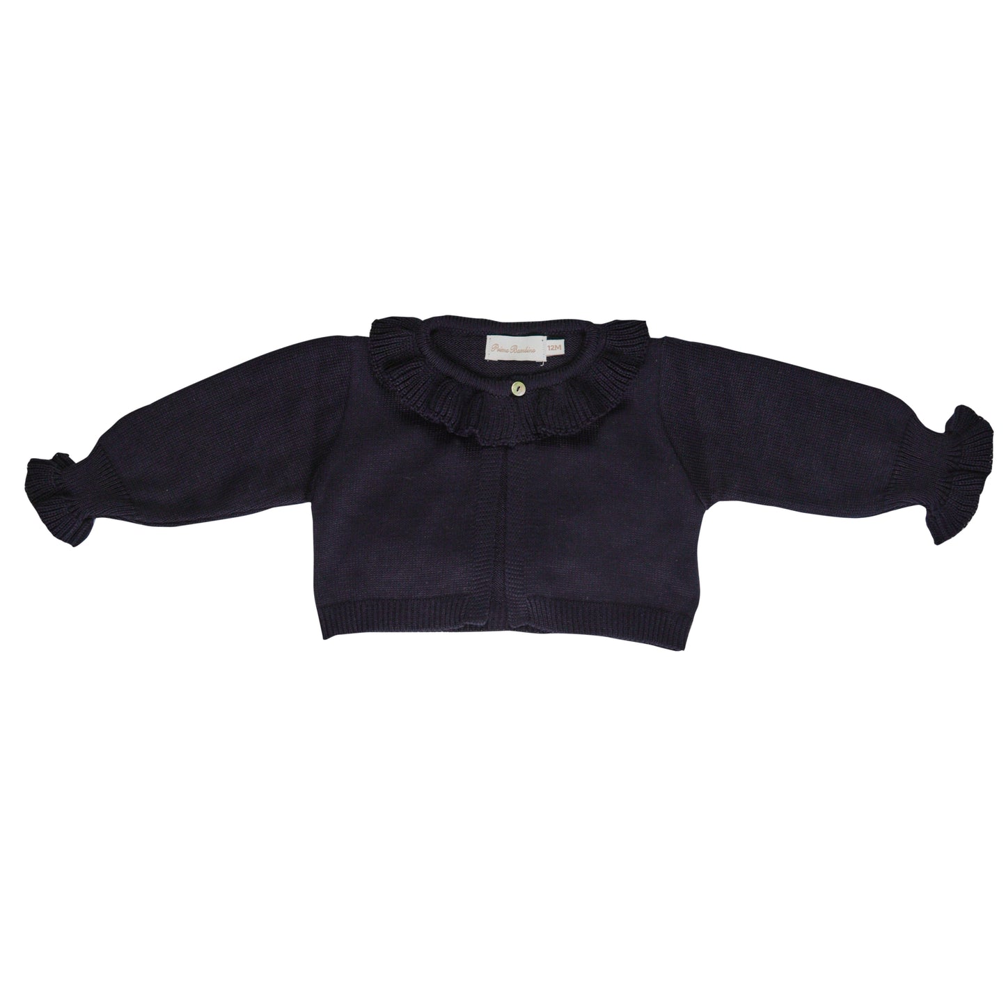 Cardigan bebê feminino tricot marinho navy - 9918