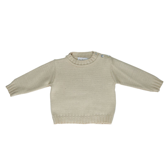 Cardigan bebê masculino tricot bege - 7186
