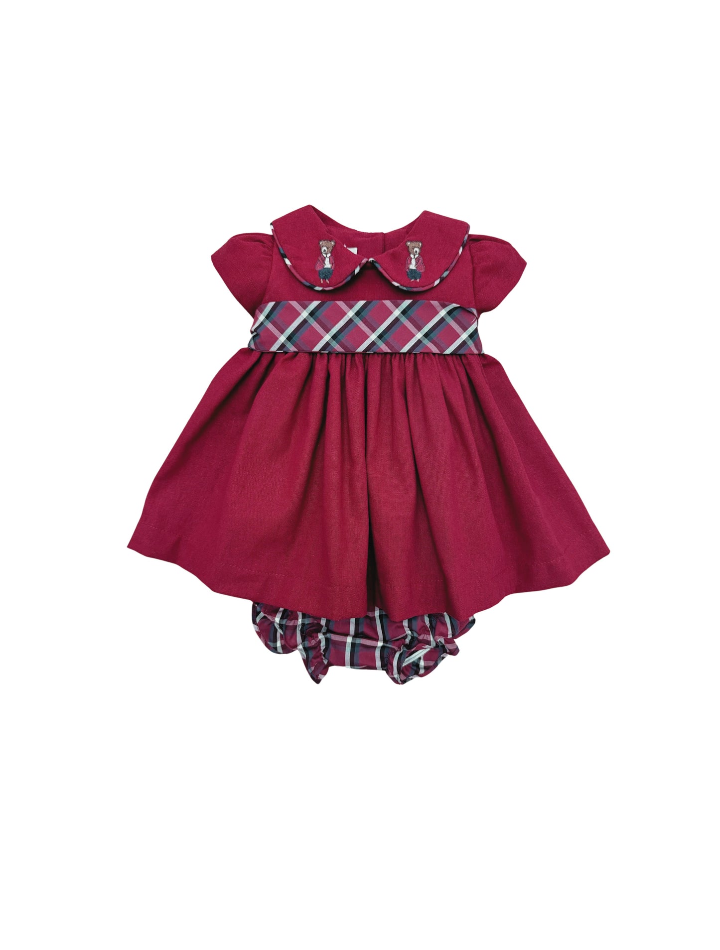Vestido bebê bordô Orso - 11389