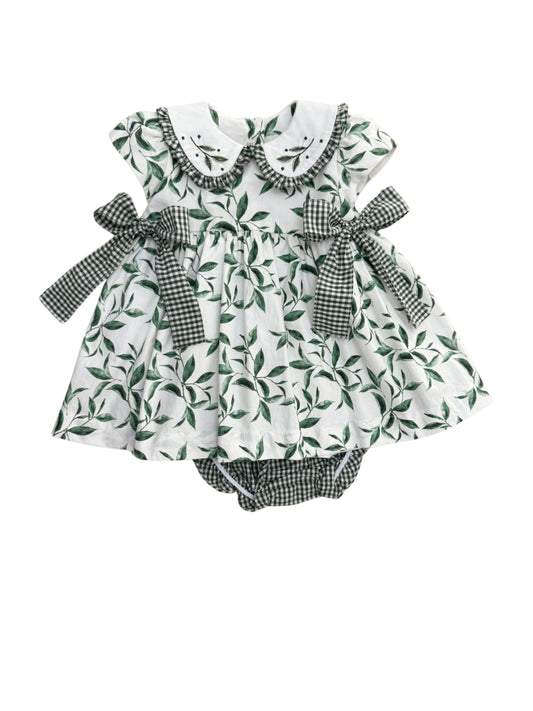 Vestido bebê estampado Fogli - 11553