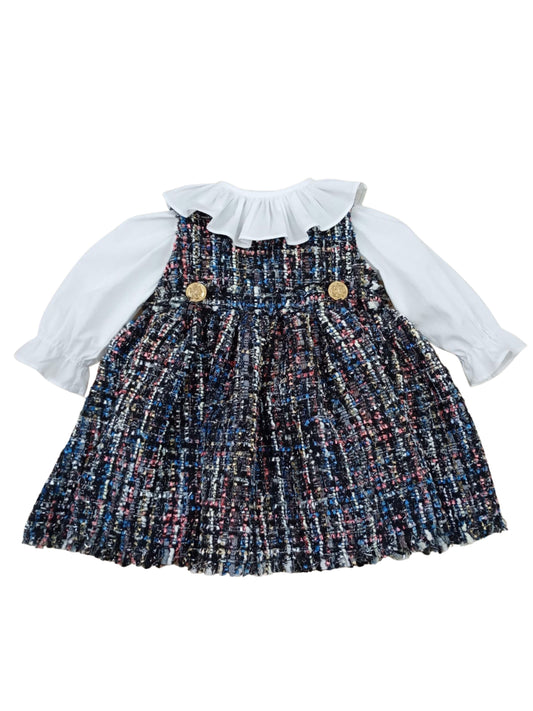 Conjunto camisa com salopete bebê Lana - 9088