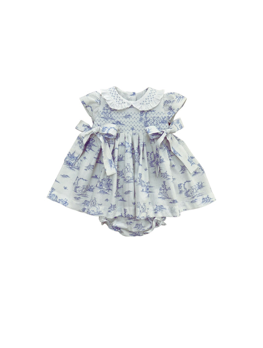 Vestido bebê Toile de Jouy Infanzia - 11329