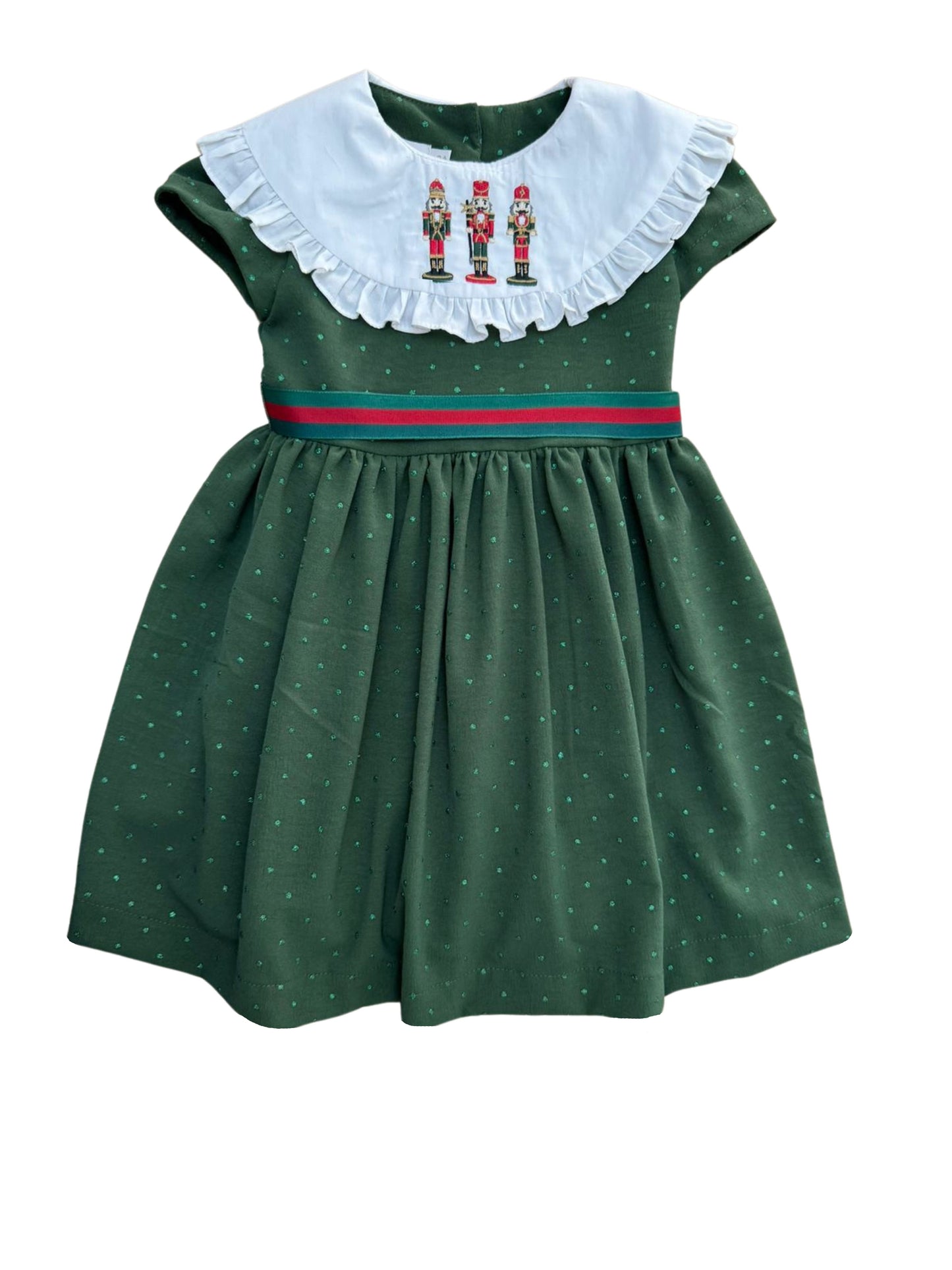 Vestido poá gliter gola bordada Nutcracker - 11536