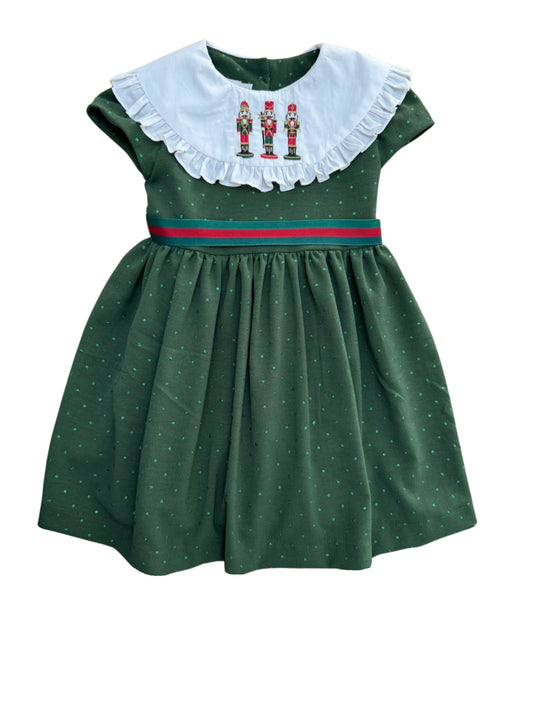 Vestido poá gola bordada Nutcracker - 11536