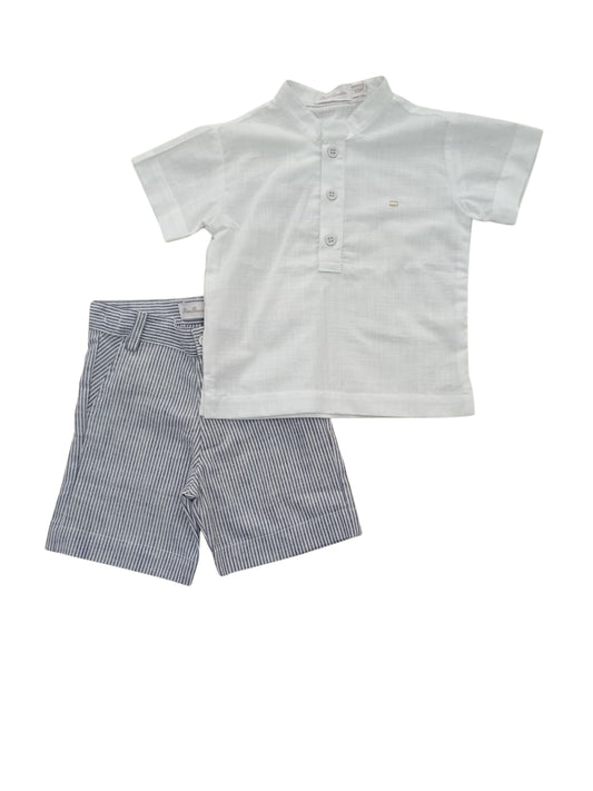 Conjunto camisa gola padre com bermuda Lecce - 12323