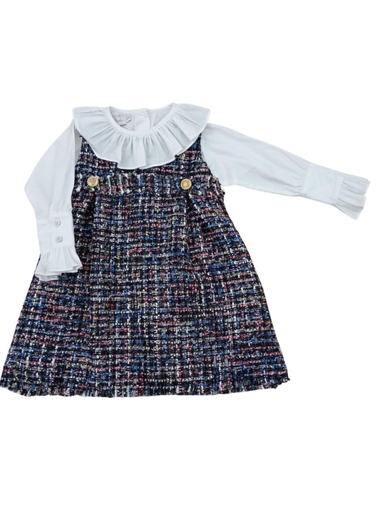 Conjunto camisa com salopete Lana - 9089