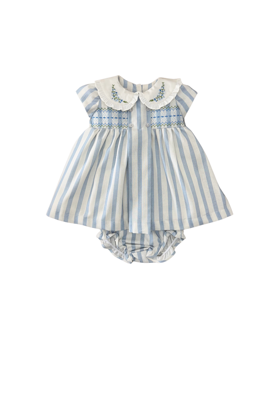 Vestido bebê listra Tonami - 12409