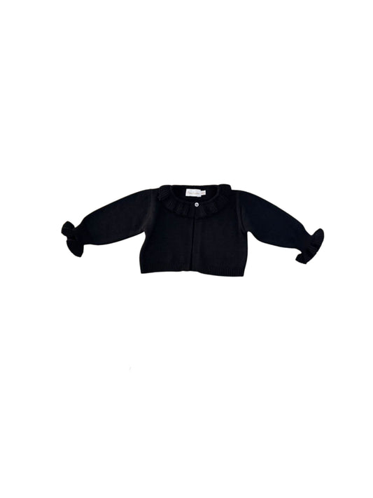 Cardigan bebê feminino tricot preto - 12531