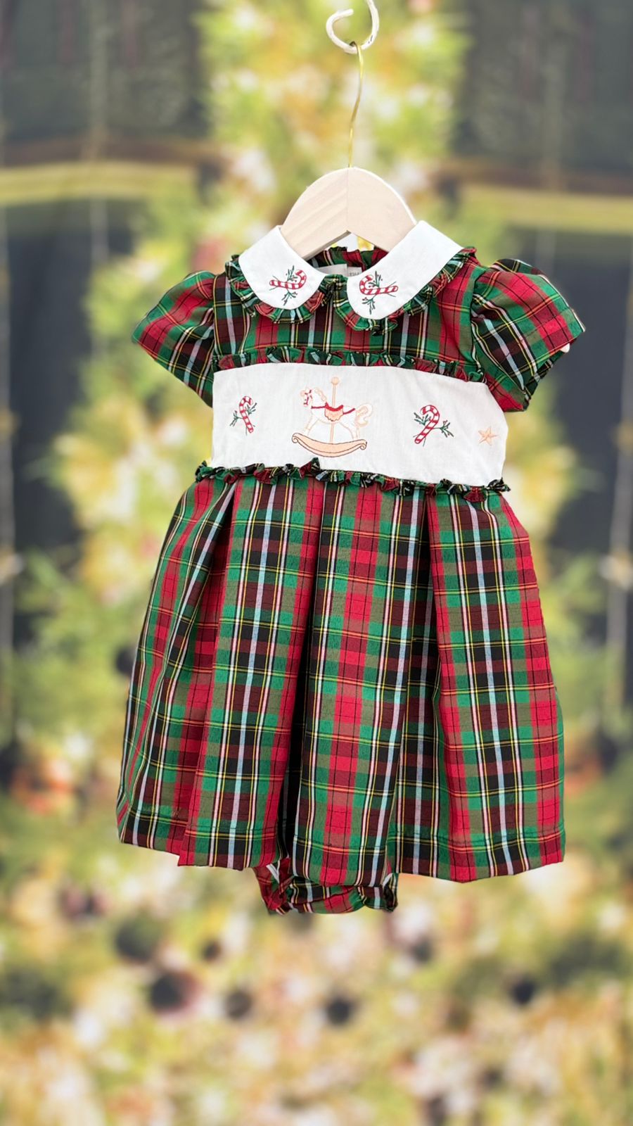 Vestido bebê xadrez Giostra - 12239