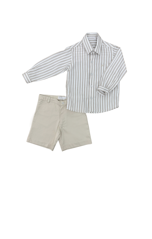 Conjunto infantil camisa com bermuda Kanazawa