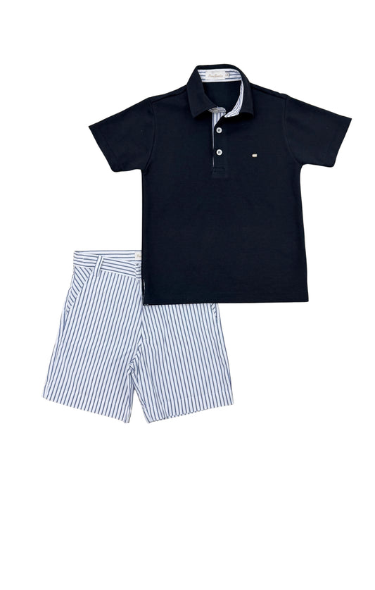 Conjunto infantil masculino polo com bermuda Palais Royal