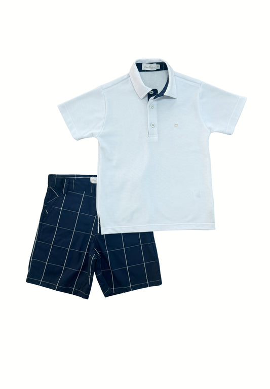 Conjunto infantil polo com bermuda France
