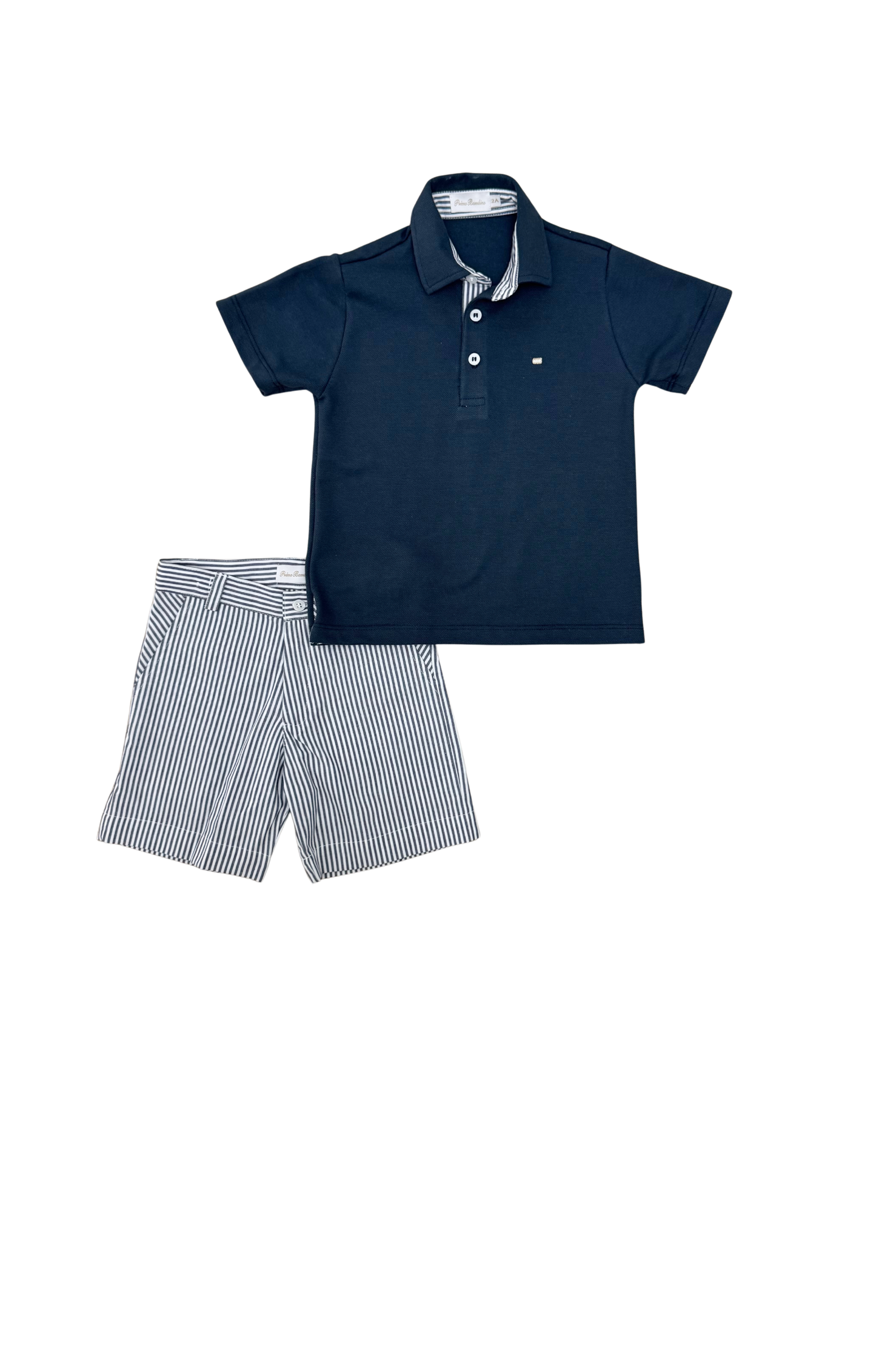 Conjunto infantil polo com bermuda Kyoto