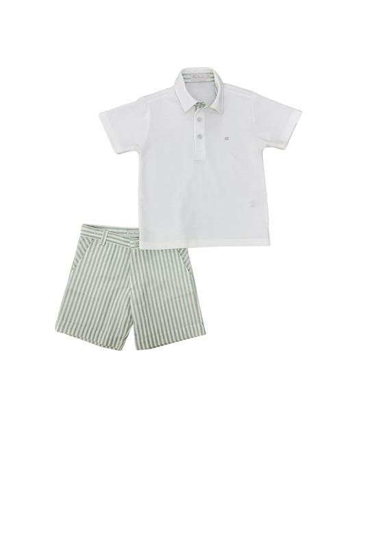 Conjunto infantil polo com bermuda Hokkaido