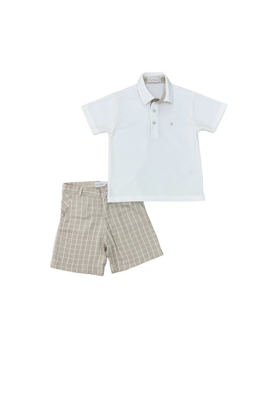 Conjunto infantil polo com bermuda Himiji