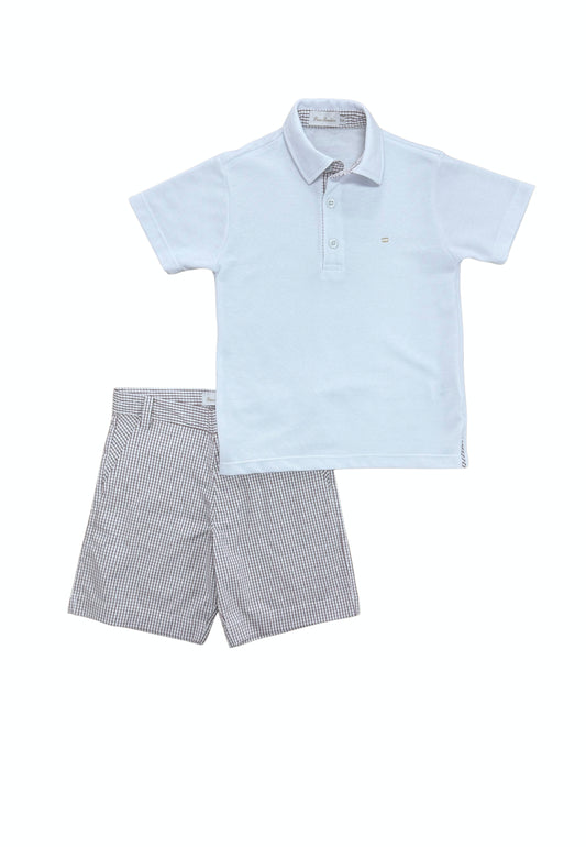 Conjunto infantil polo com bermuda Vosges