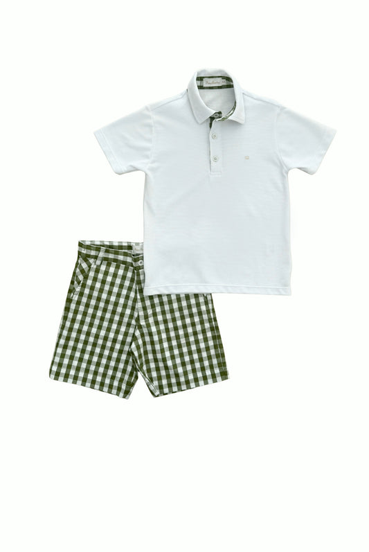 Conjunto infantil masculino polo com bermuda Saint Germain