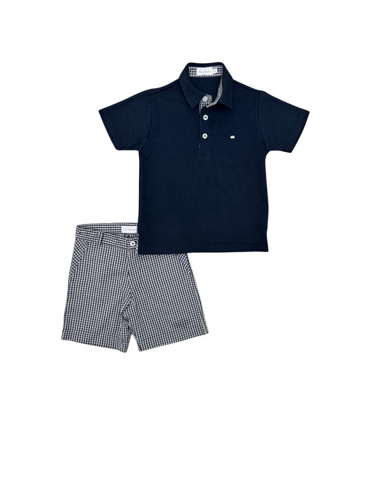 Conjunto infantil polo com bermuda Fuji