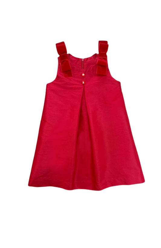 Jumper infantil tafetá Vermelho Opera PRÉ-VENDA (ENVIO À PARTIR DE 30/10/2026)