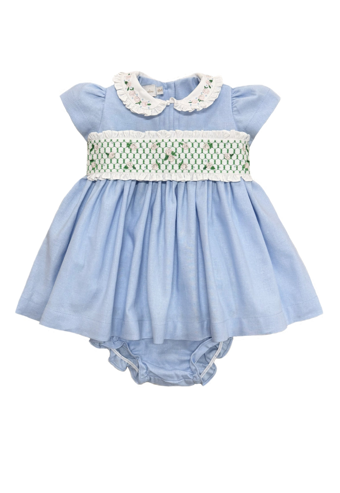 Vestido bebê azul Tuileries