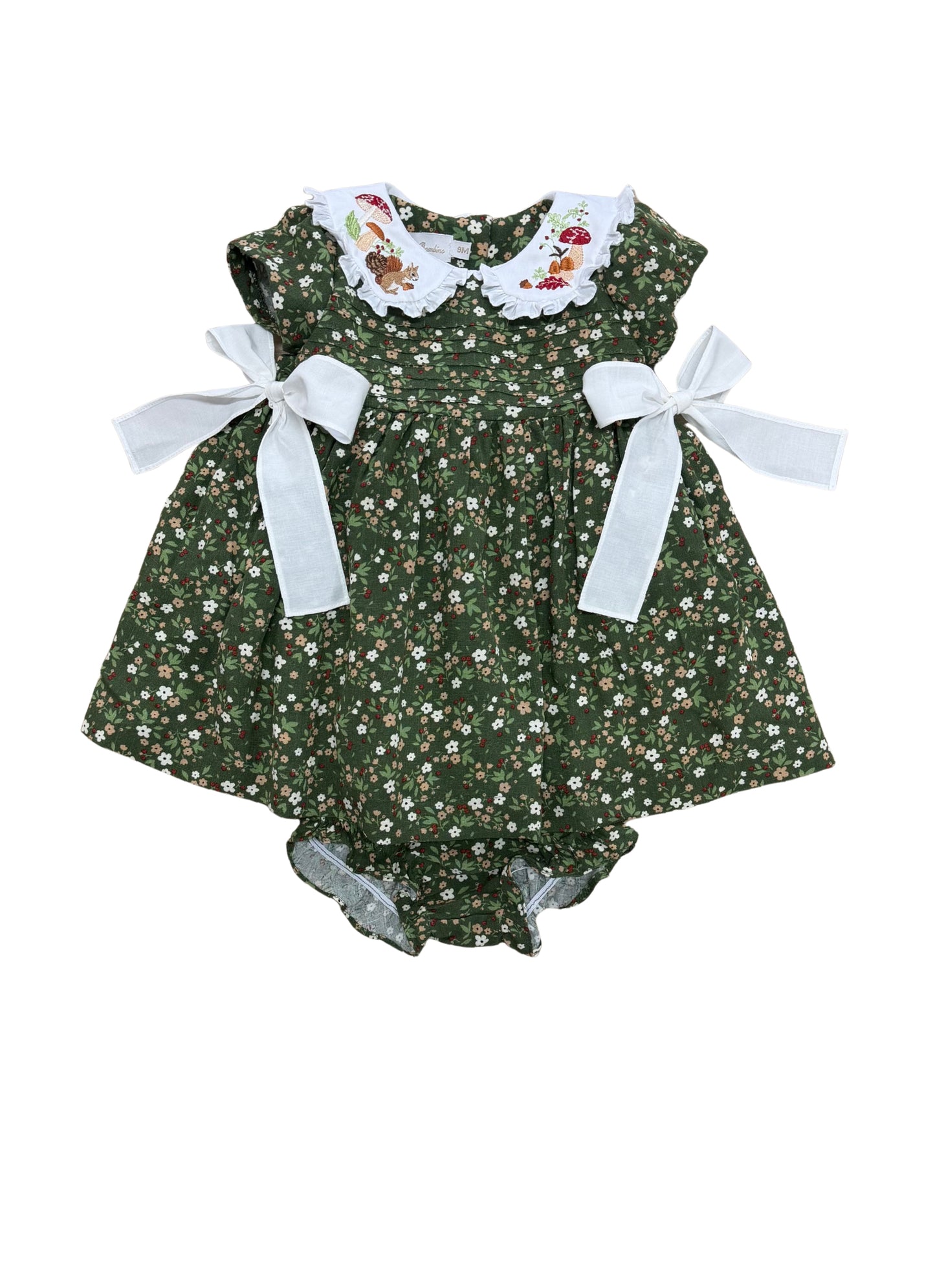 Vestido bebê estampa Giverny