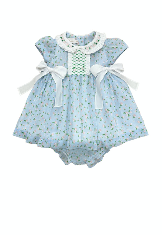Vestido bebê estampado Tuleries