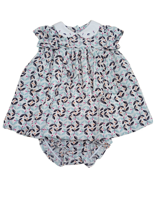 Vestido bebê estampa Lírio