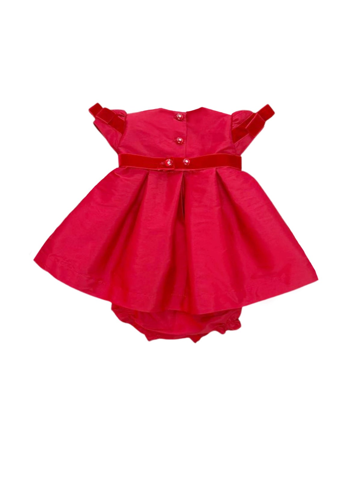 Vestido bebê tafetá Vermelho Opera PRÉ-VENDA (ENVIO À PARTIR DE 30/10/2026)