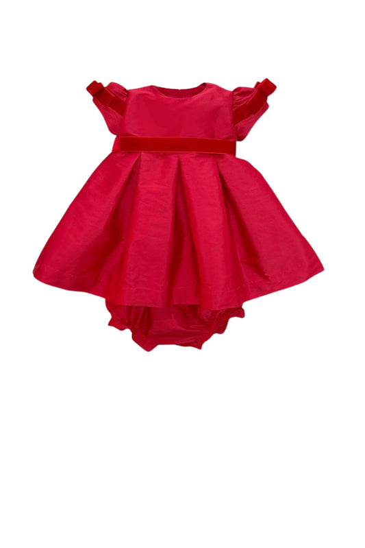Vestido bebê tafetá Vermelho Opera PRÉ-VENDA (ENVIO À PARTIR DE 30/10/2026)