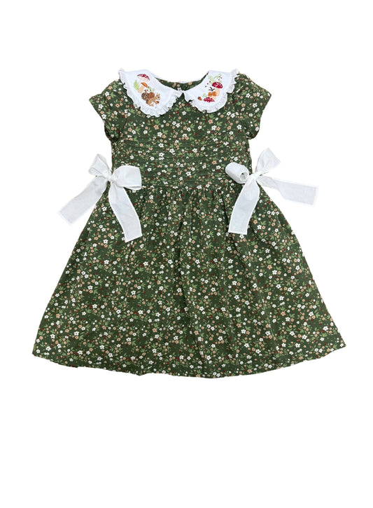 Vestido infantil estampa Giverny