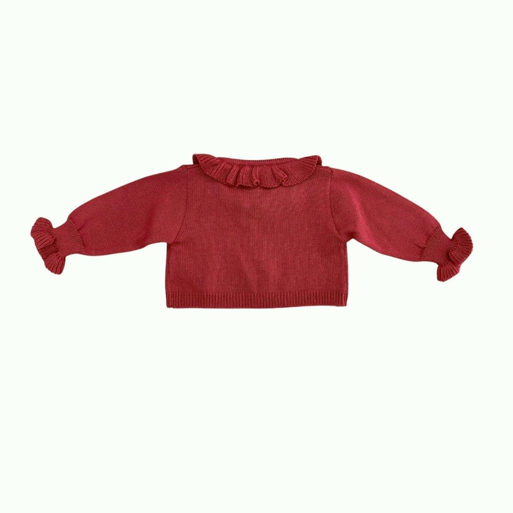 Cardigan bebê feminino tricot coral - 10385