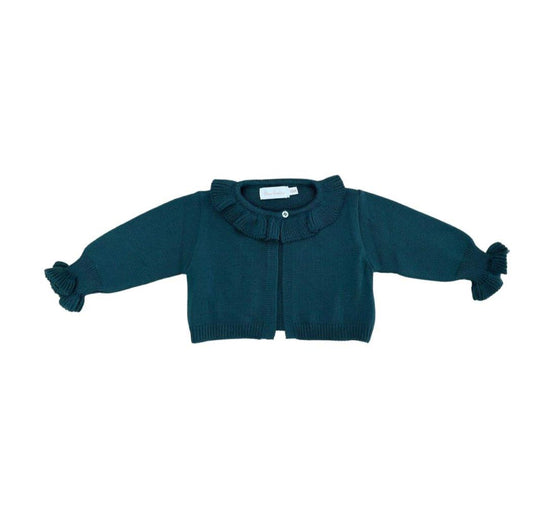 Cardigan feminino tricot verde - 10384