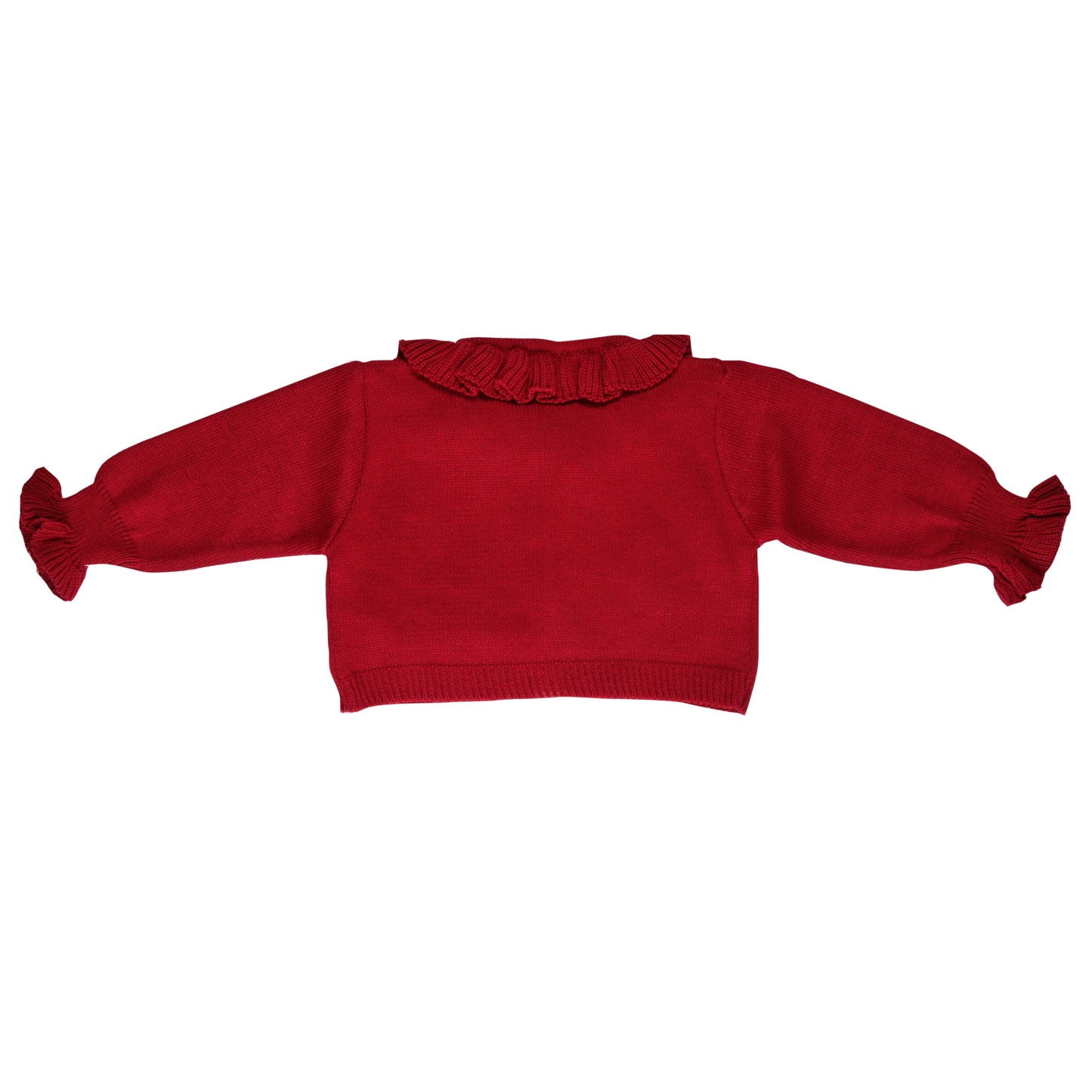 Cardigan bebê tricot feminino vermelho - 9910