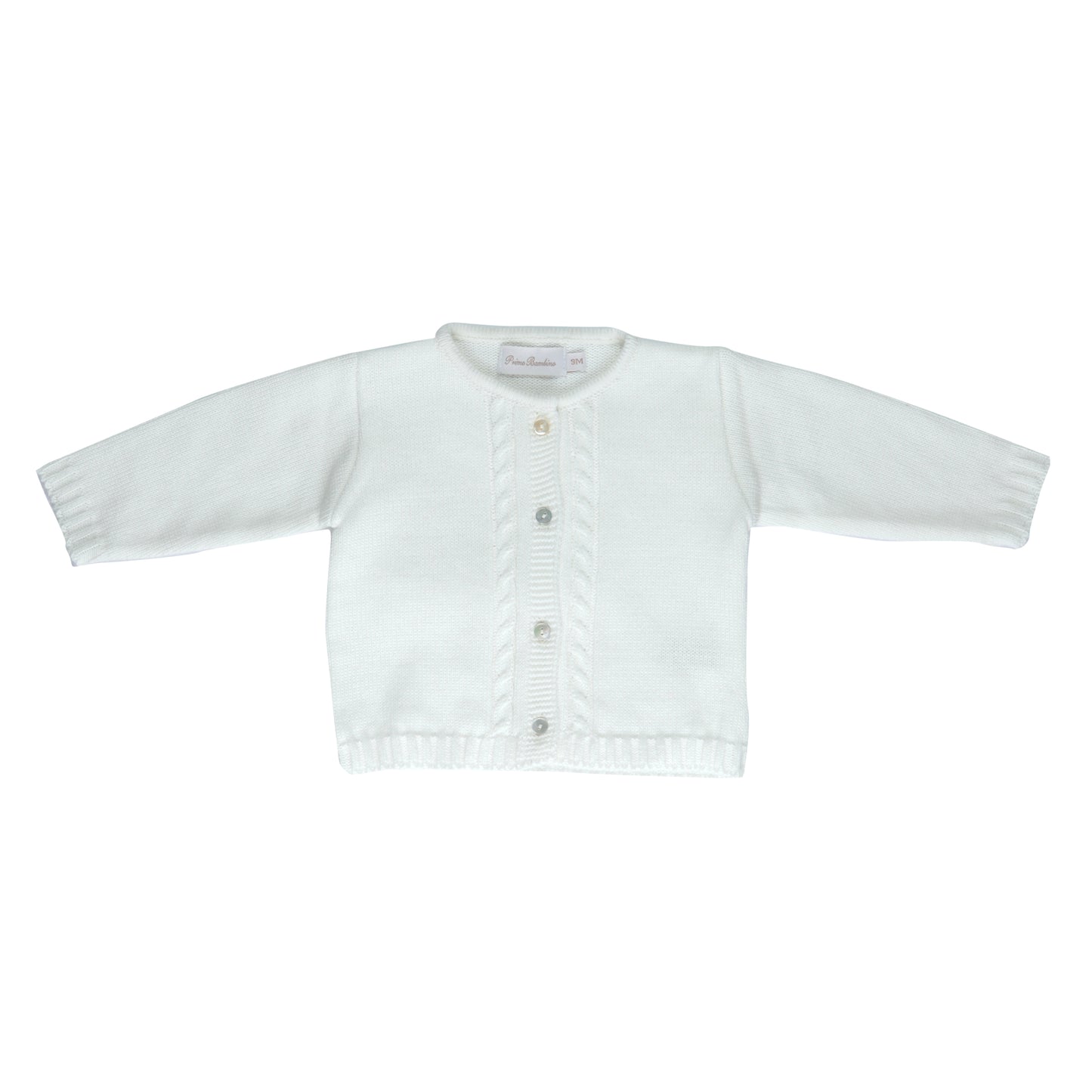 Cardigan bebê masculino tricot Natural - 10932 (11155)