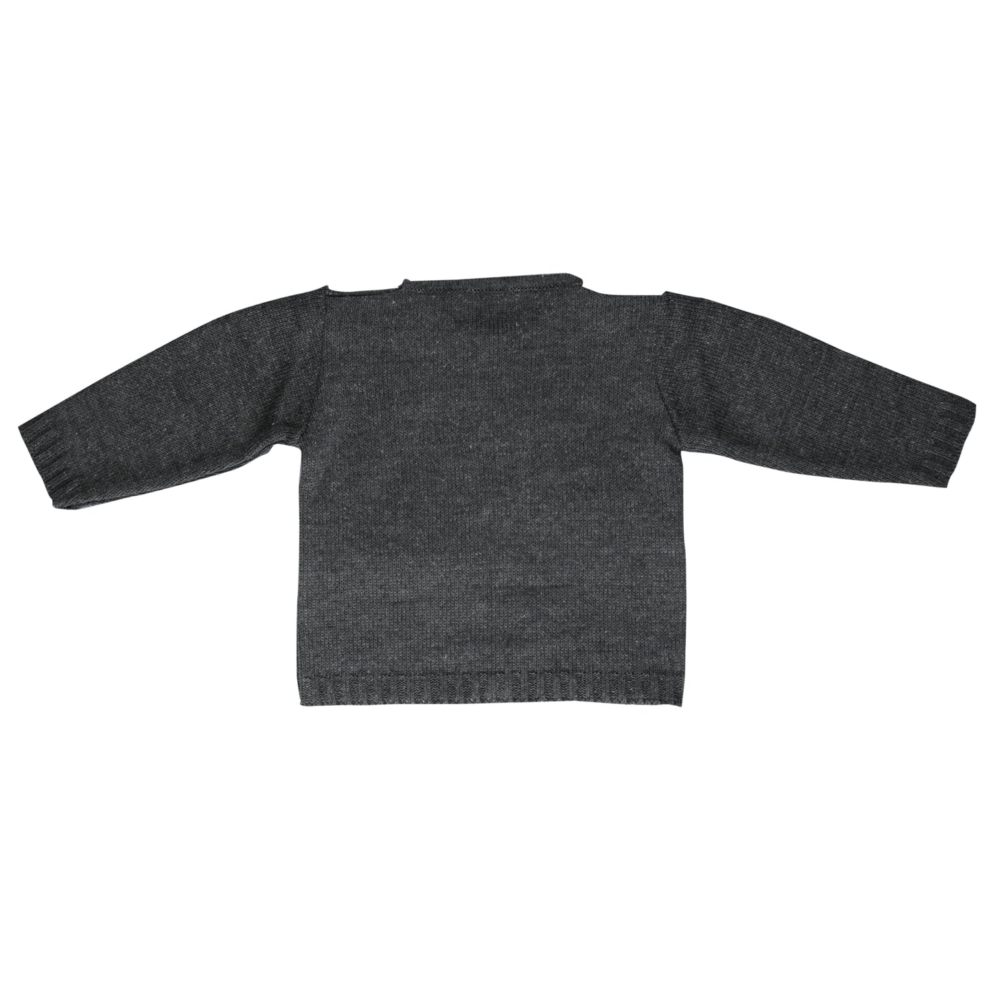 Cardigan bebê masculino tricot cinza mescla - 9936