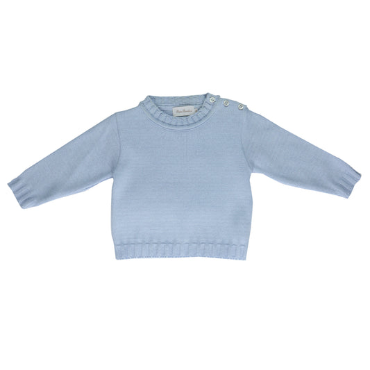 Cardigan bebê masculino tricot azul bb - 7182