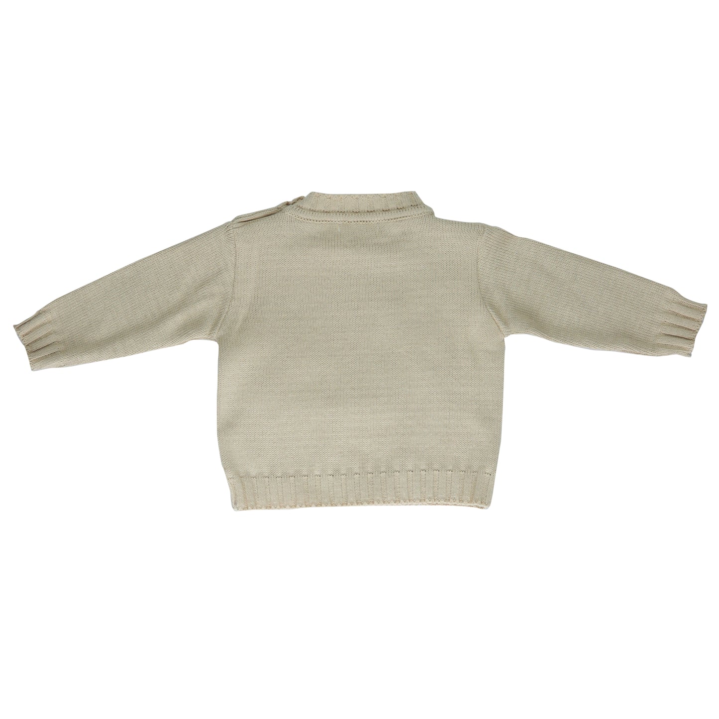 Cardigan bebê masculino tricot bege - 7186